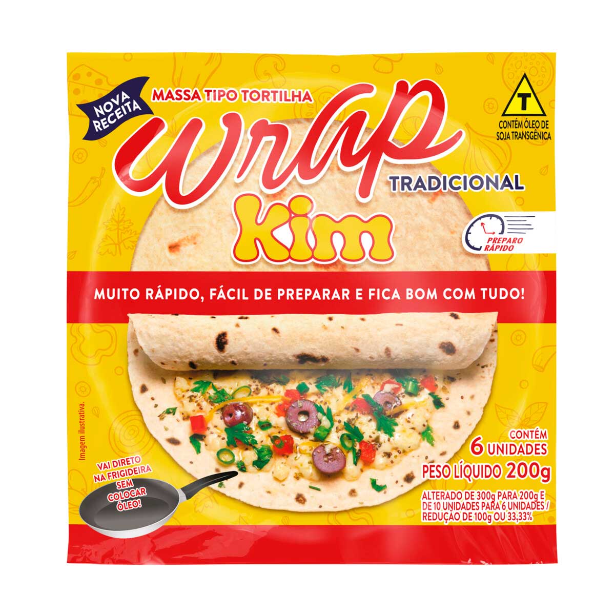 Encontraproduto.com.br - Wrap Kim com 200g Tradicional