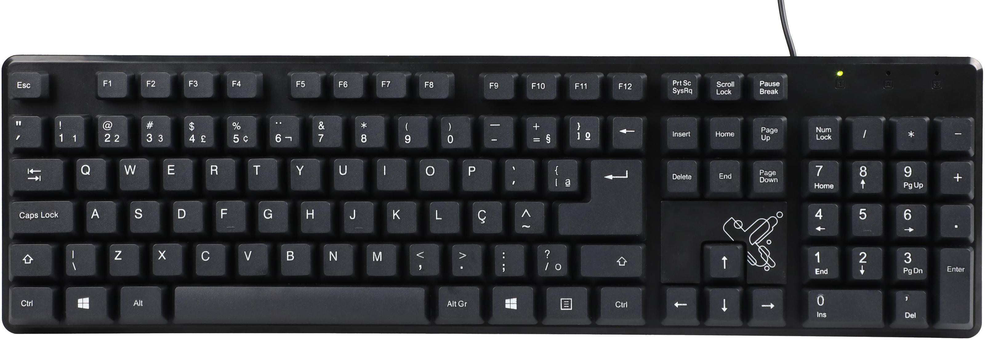 Encontraproduto.com.br - Teclado Textbook Maxprint Com Fio USB 2.0 Preto