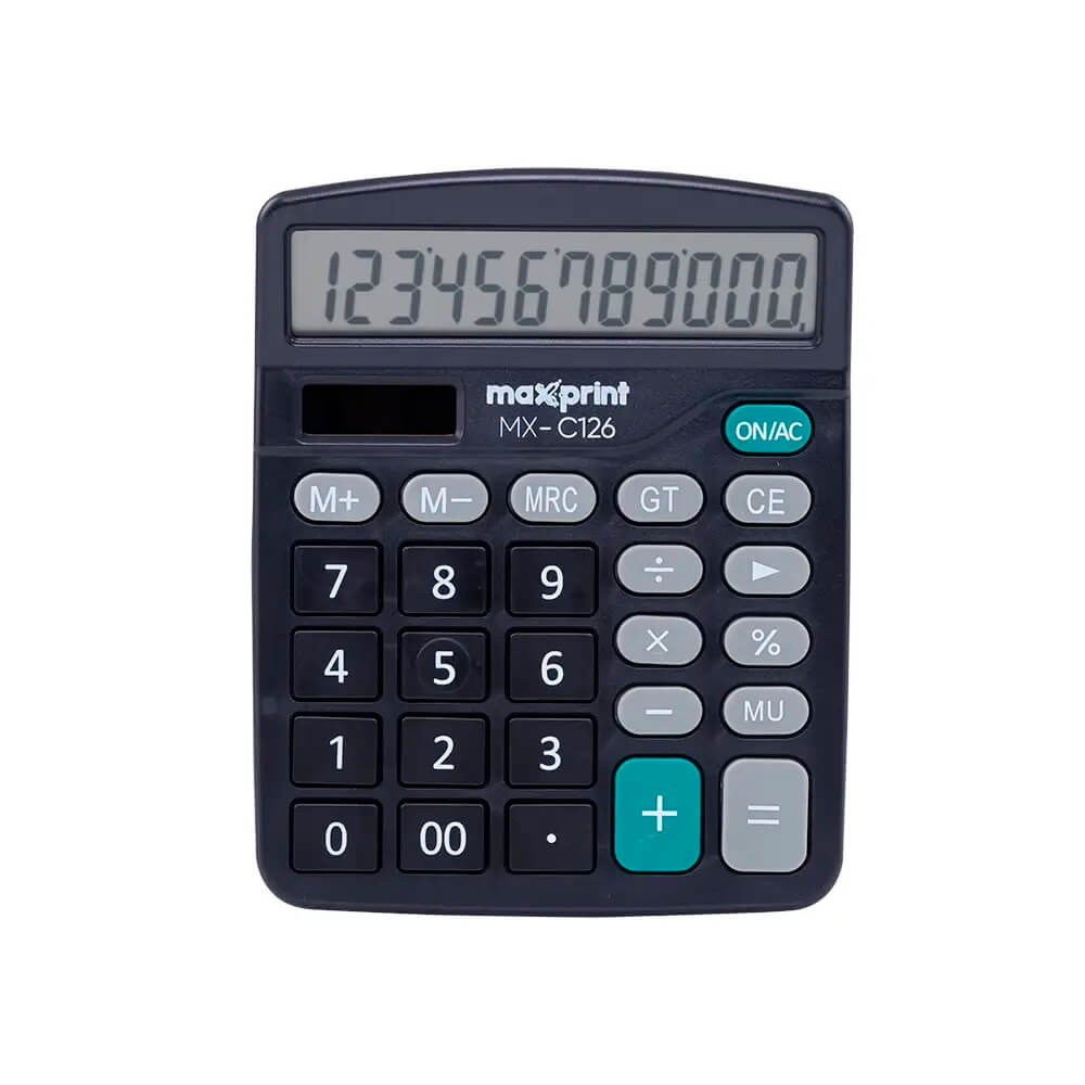 Encontraproduto.com.br - Calculadora de Mesa Maxprint MX-126 1PC (MP)