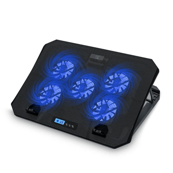 Encontraproduto.com.br - Suporte para Notebook Maxprint Propmax Médium 5 Fans Preto - M620000118