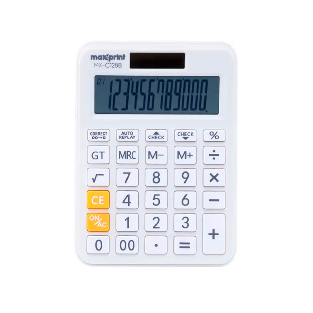 Encontraproduto.com.br - Calculadora de Mesa 12 Dígitos Mx-c128b - Maxprint