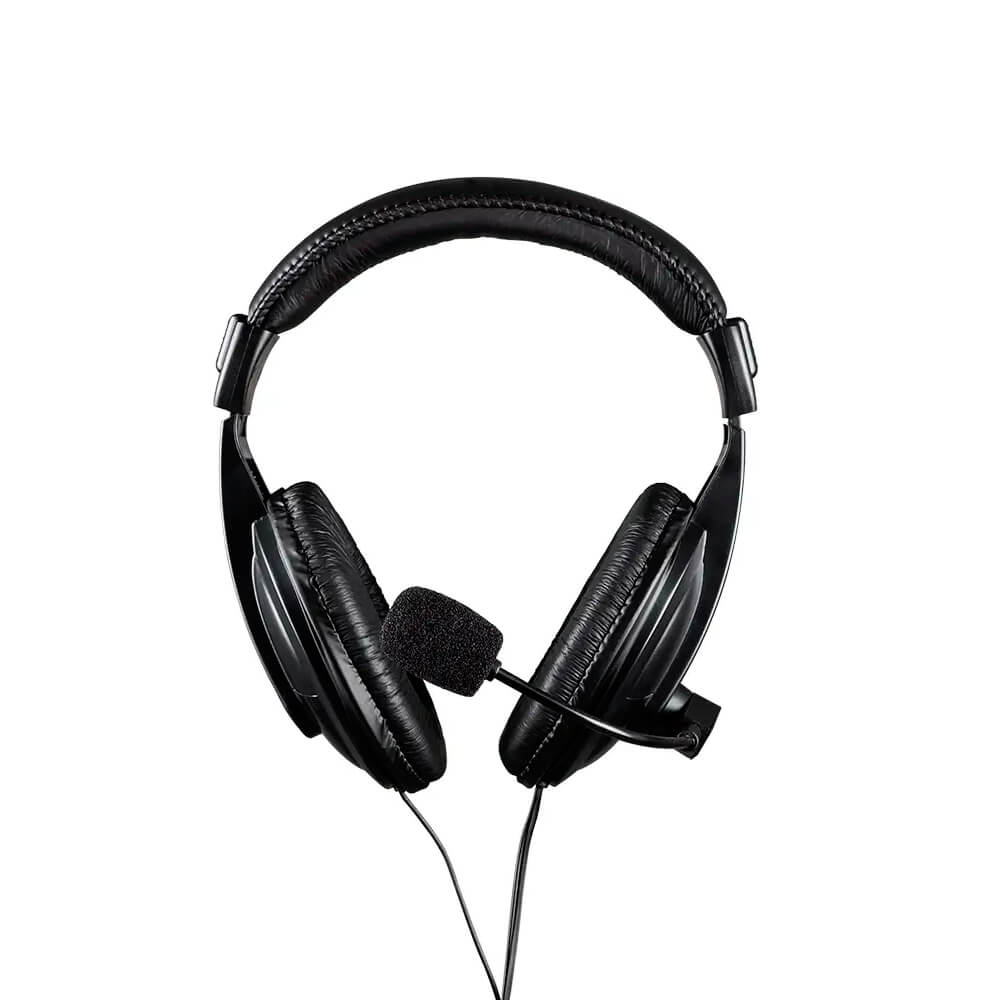 Encontraproduto.com.br - Headset Profissional com Microfone Maxprint Preto - M6011444