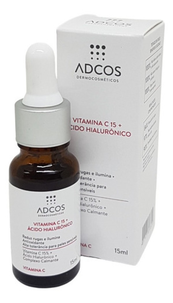 Sérum Adcos Vitamina C 15 + Ácido Hialurônico 15ml