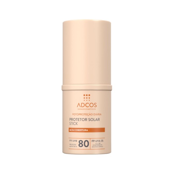Encontraproduto.com.br - Protetor Solar Facial Adcos Stick FPS80 Peach 12g