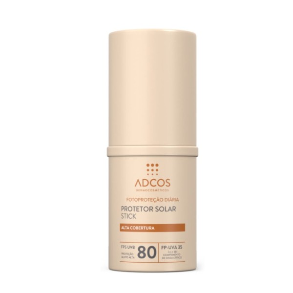 Encontraproduto.com.br - Protetor Solar Facial Adcos Stick FPS80 Peach 12g