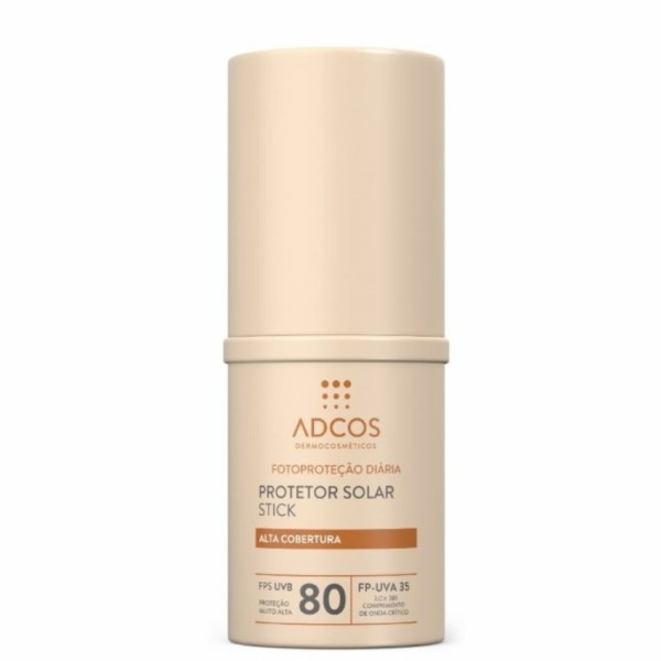 Encontraproduto.com.br - Protetor Solar Facial Adcos Stick FPS80 Peach 12g