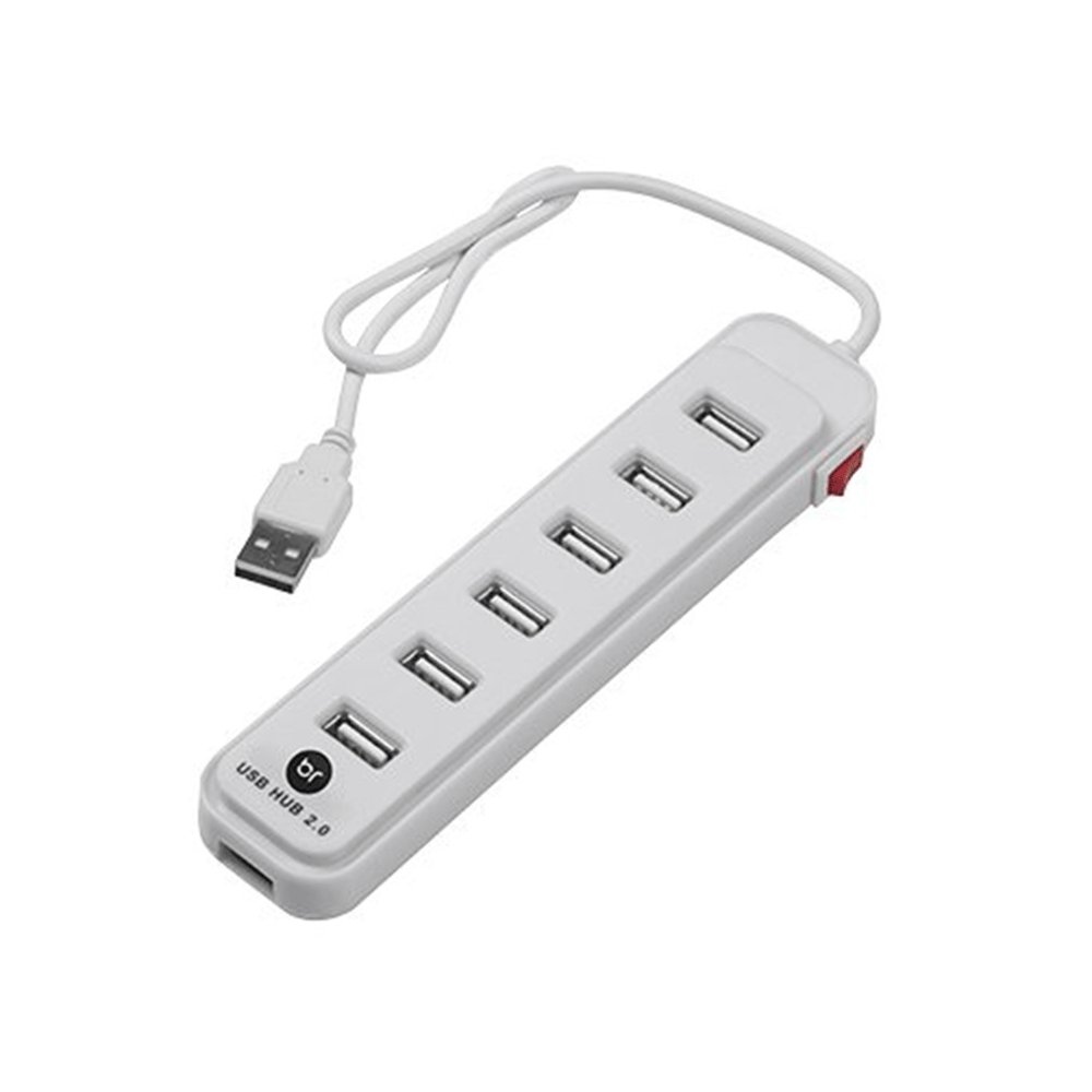 Hub Bright 7 Portas USB Branco 0191 (MP)