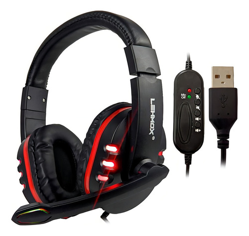 Headset Gamer com Microfone USB 7.1 Bright 0354