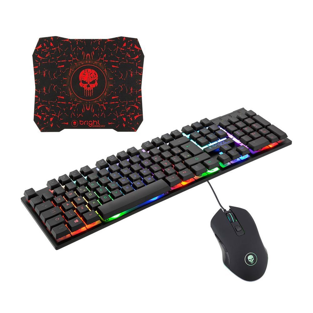 Encontraproduto.com.br - Teclado Led, Mouse Led E Mouse Pad
