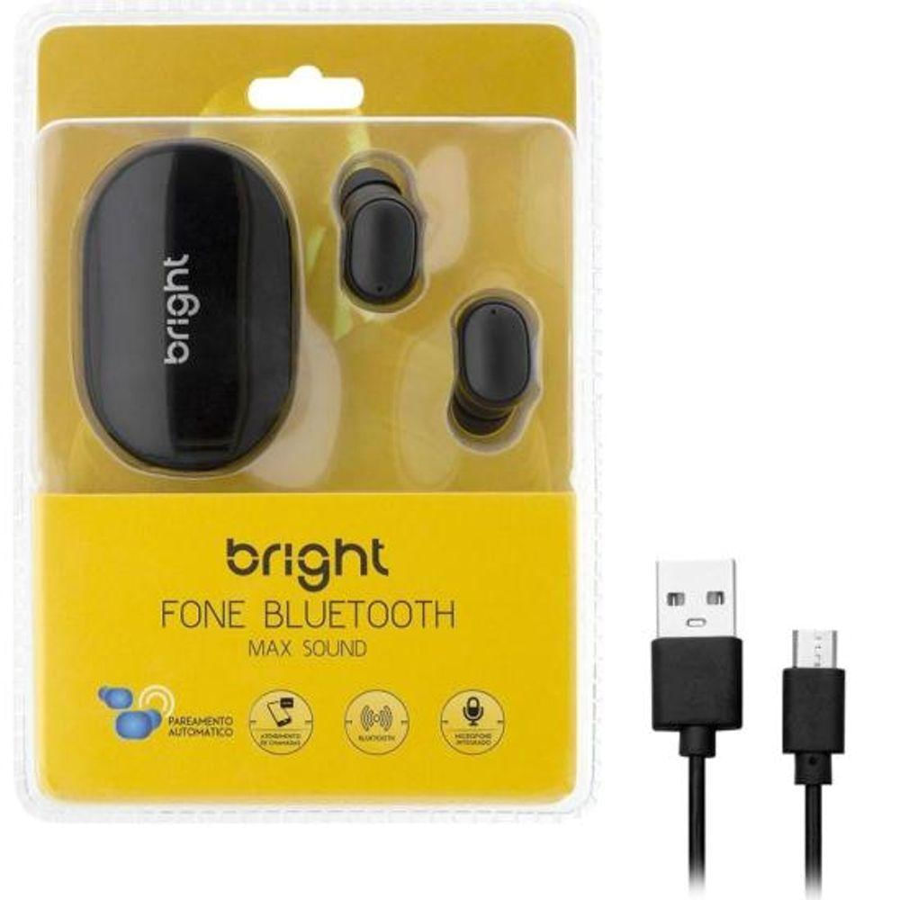Encontraproduto.com.br - Fone de Ouvido BRIGHT MAX Sound Bluetooth Preto