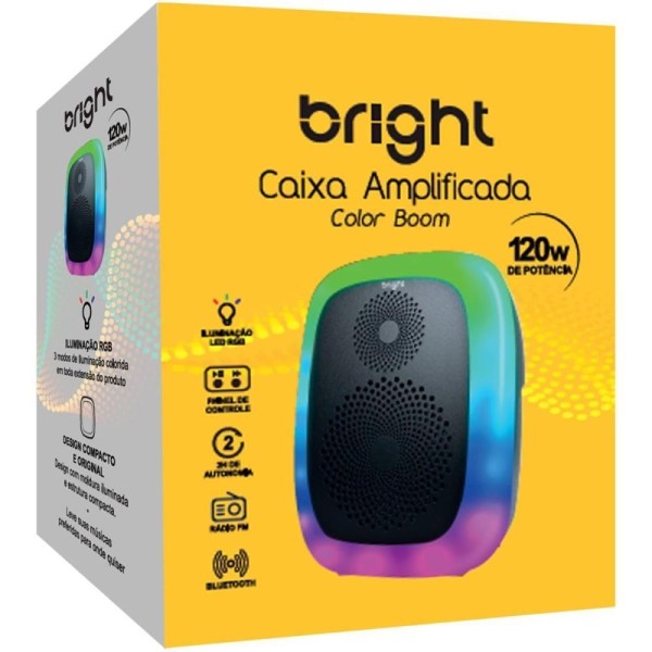 Encontraproduto.com.br - Caixa De Som Buetooth Multimídia Portátil com Led RGB Sem Fio C13