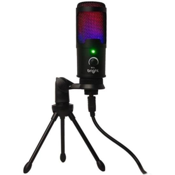 Encontraproduto.com.br - Microfone De Mesa Bright Streamer Rgb [f002]