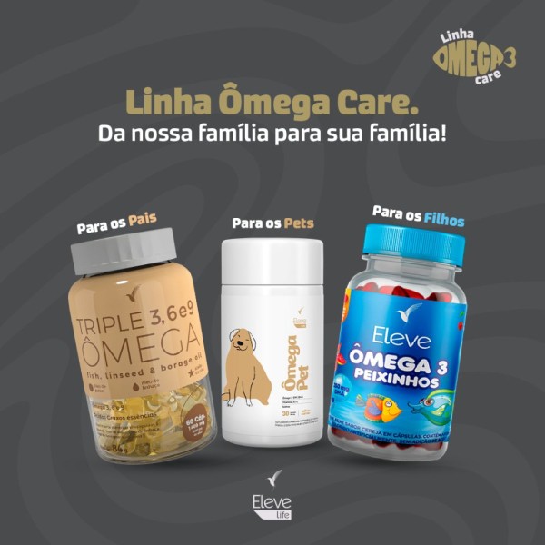 Encontraproduto.com.br - Kit Thaeme - Saúde para toda a família - Triple Ômega + Ômega Peixinhos + Ômega Pet + E-book
