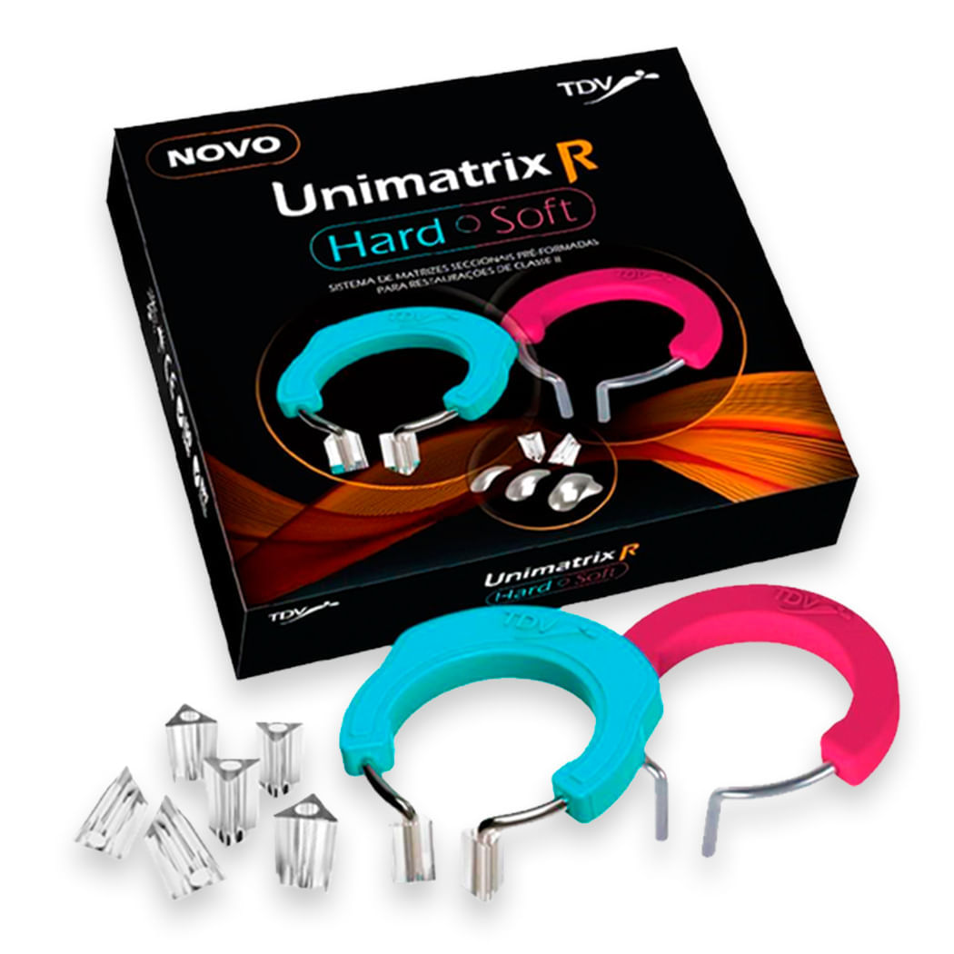 Encontraproduto.com.br - Unimatrix R 50 Matrizes (P / M / G) + 2 Grampos Hard/Soft + 8 Protetores Triangulares - TDV
