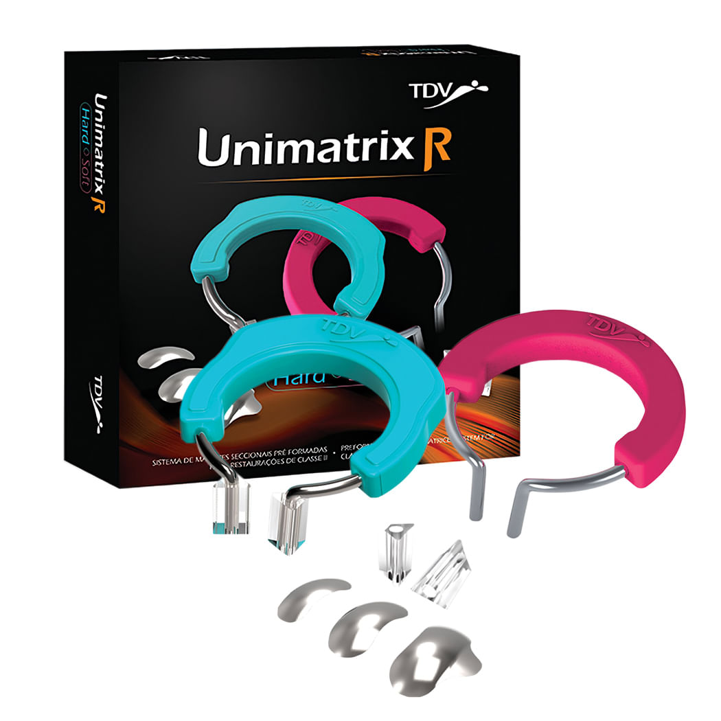 Encontraproduto.com.br - Unimatrix R 50 Matrizes (P / M / G) + 2 Grampos Hard/Soft + 8 Protetores Triangulares - TDV