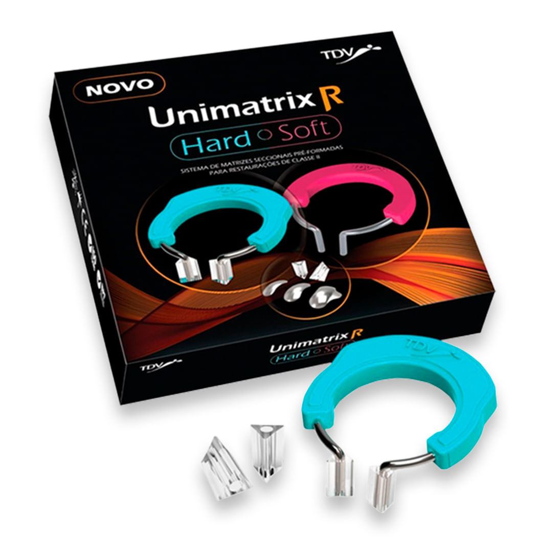 Encontraproduto.com.br - Unimatrix R Hard Azul 25 Matrizes + 1 Grampo + 4 Protetores - TDV