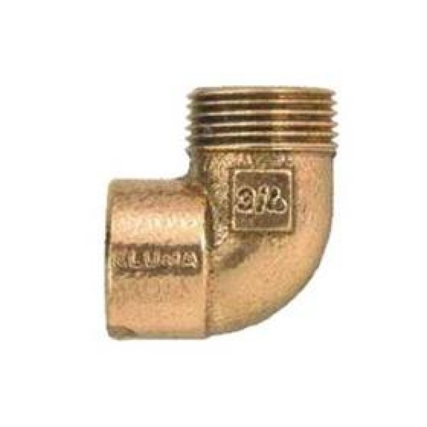 Cotovelo Rosca Macho de Cobre 90 707-4 22x3/4
