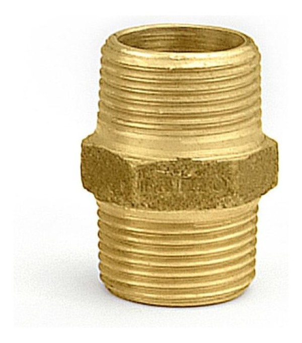 Encontraproduto.com.br - Niple Duplo Latão Macho Macho 3/4 Ramo