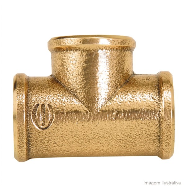 Encontraproduto.com.br - Tê Rosca Central 712 15mmx1/2