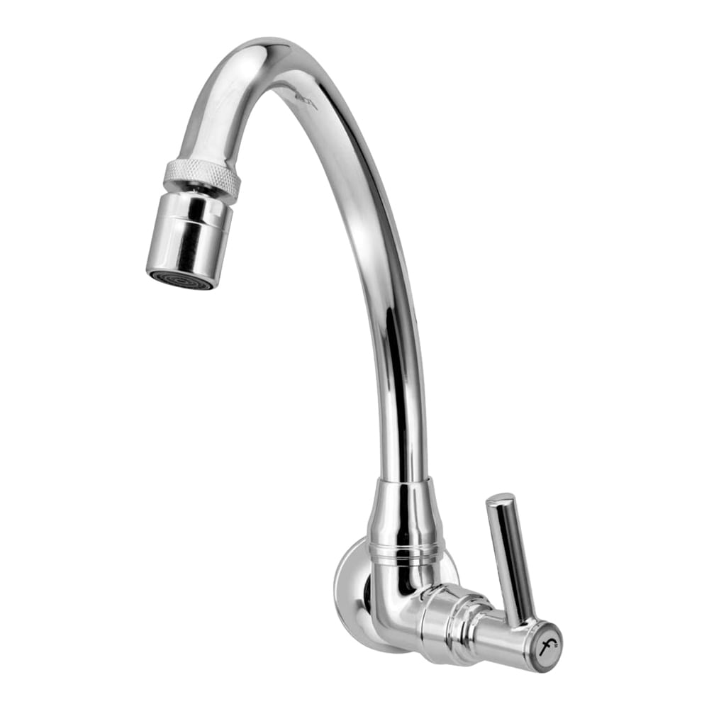 Encontraproduto.com.br - Torneira de Parede para Cozinha Forusi C55 com Articulador 1/4x1/2x3/4 Cromado