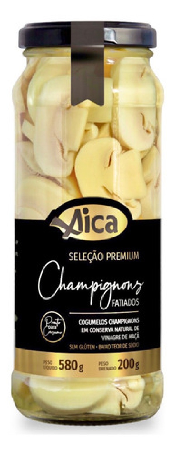 Cogumelo Champignon Aica Inteiro 200g