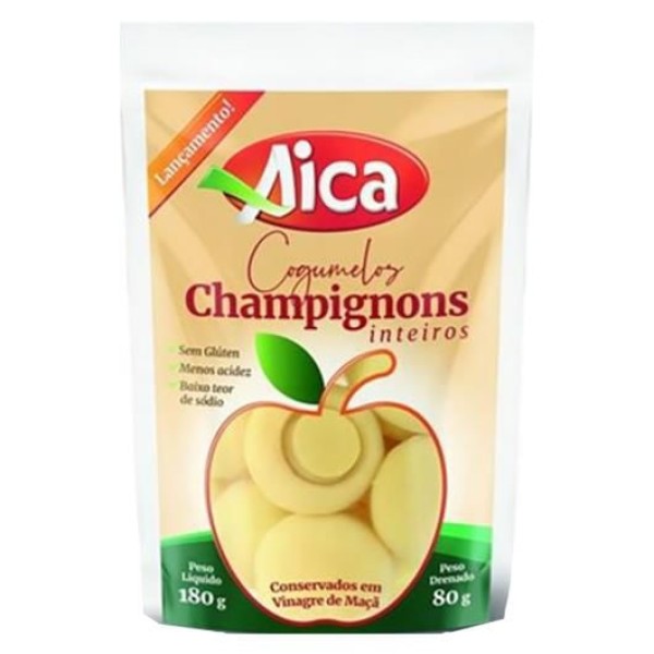 Champignon Aica Vinagre de Maçã Inteiros 80g