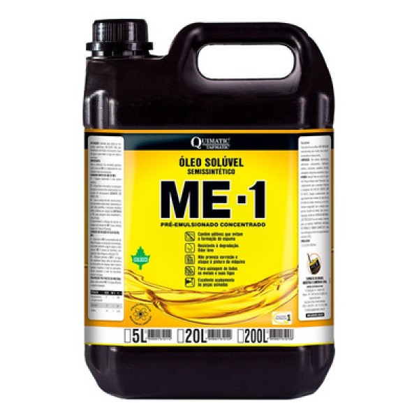 Encontraproduto.com.br - Óleo Solúvel Semissintético Ecológico ME 1 AB1 Quimatic Tapmatic 5 L