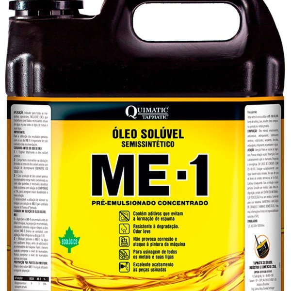 Encontraproduto.com.br - Óleo Solúvel Semissintético Ecológico ME 1 AB1 Quimatic Tapmatic 5 L