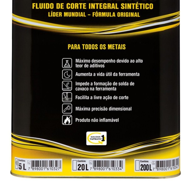 Encontraproduto.com.br - Quimatic 1 Fluido De Corte Para Todos Os Metais 5 L Tapmatic