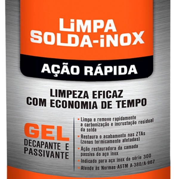 Encontraproduto.com.br - Limpa Solda Inox Ação Rápida Quimatic Gel Decapante Passivante 850 G Tapmatic - Kit Com 6