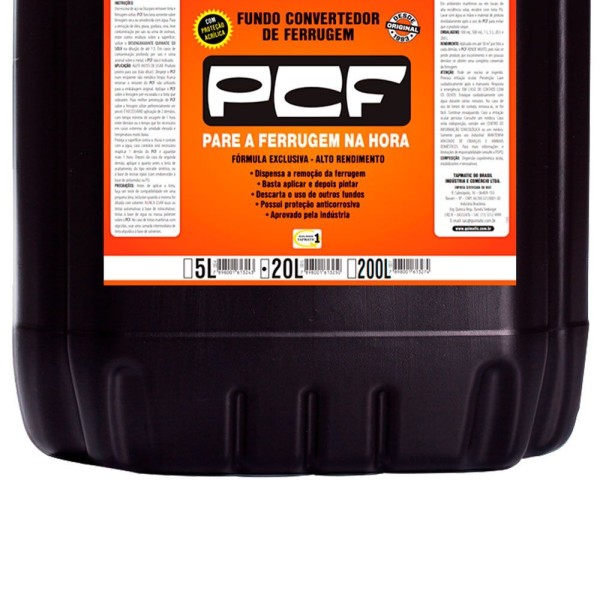 Encontraproduto.com.br - PCF Fundo Convertedor de Ferrugem DD5 Quimatic Tapmatic 20 L