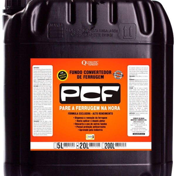 Encontraproduto.com.br - PCF Fundo Convertedor de Ferrugem DD5 Quimatic Tapmatic 20 L