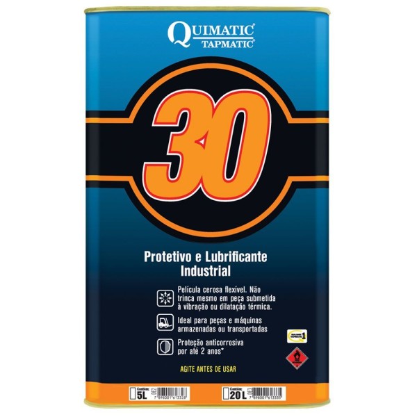 Encontraproduto.com.br - Quimatic 30 Protetivo E Lubrificante Industrial 5 L Quimatic Tapmatic