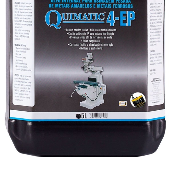 Encontraproduto.com.br - Óleo De Corte Integral Quimatic 4 Ep 5 L Tapmatic