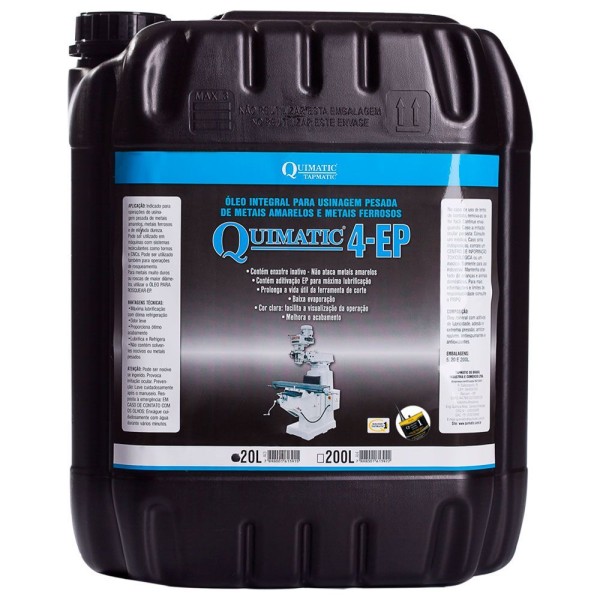 Encontraproduto.com.br - Óleo De Corte Integral Quimatic 4 Ep 20 L Tapmatic