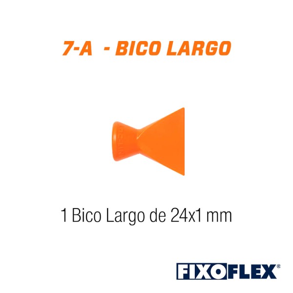 Encontraproduto.com.br - Fixoflex 7A Super Bico Largo AU7 Quimatic Tapmatic Sistema de 1/4
