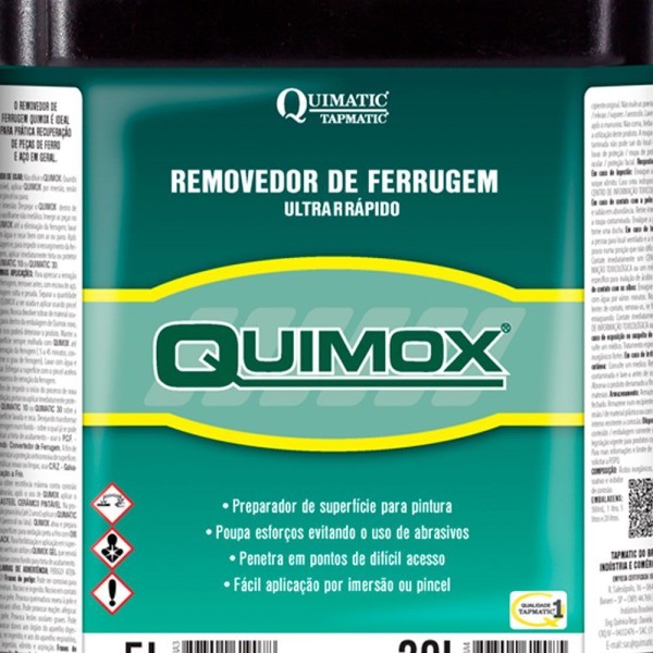 Encontraproduto.com.br - Quimox Removedor De Ferrugem 5 L Quimatic Tapmatic