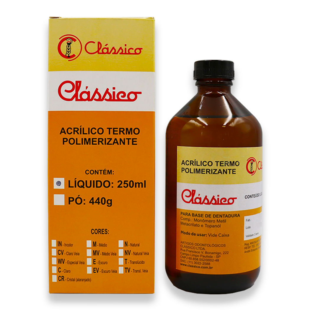 Encontraproduto.com.br - Clássico Líquido Termopolimerizável - Clássico