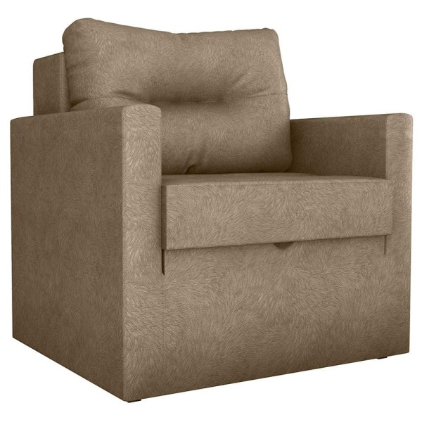 Encontraproduto.com.br - Sofá-Cama Matrix Marissol Retrátil com 1 Lugar, Braços e Revestimento em Tecido Veludo Light - 90cm de largura