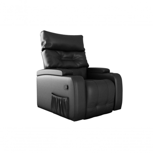 Encontraproduto.com.br - Poltrona Giratório Papai Reclinavel Mx66 Commander Sintetico Preto Matrix