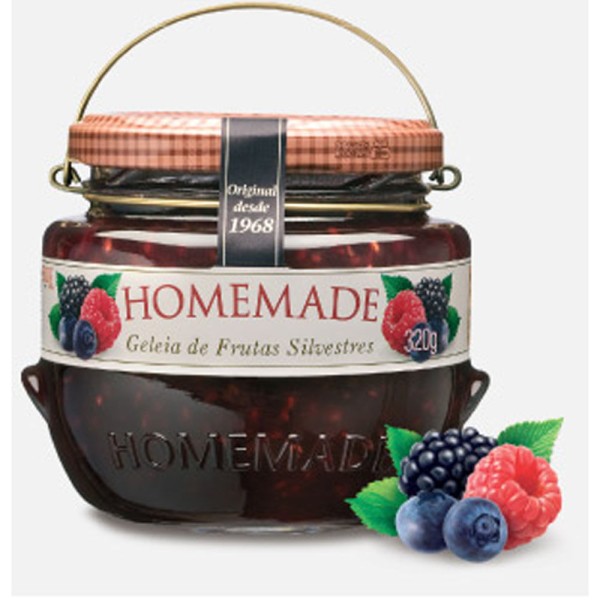 Geleia Frutas Vermelhas 320g - Homemade