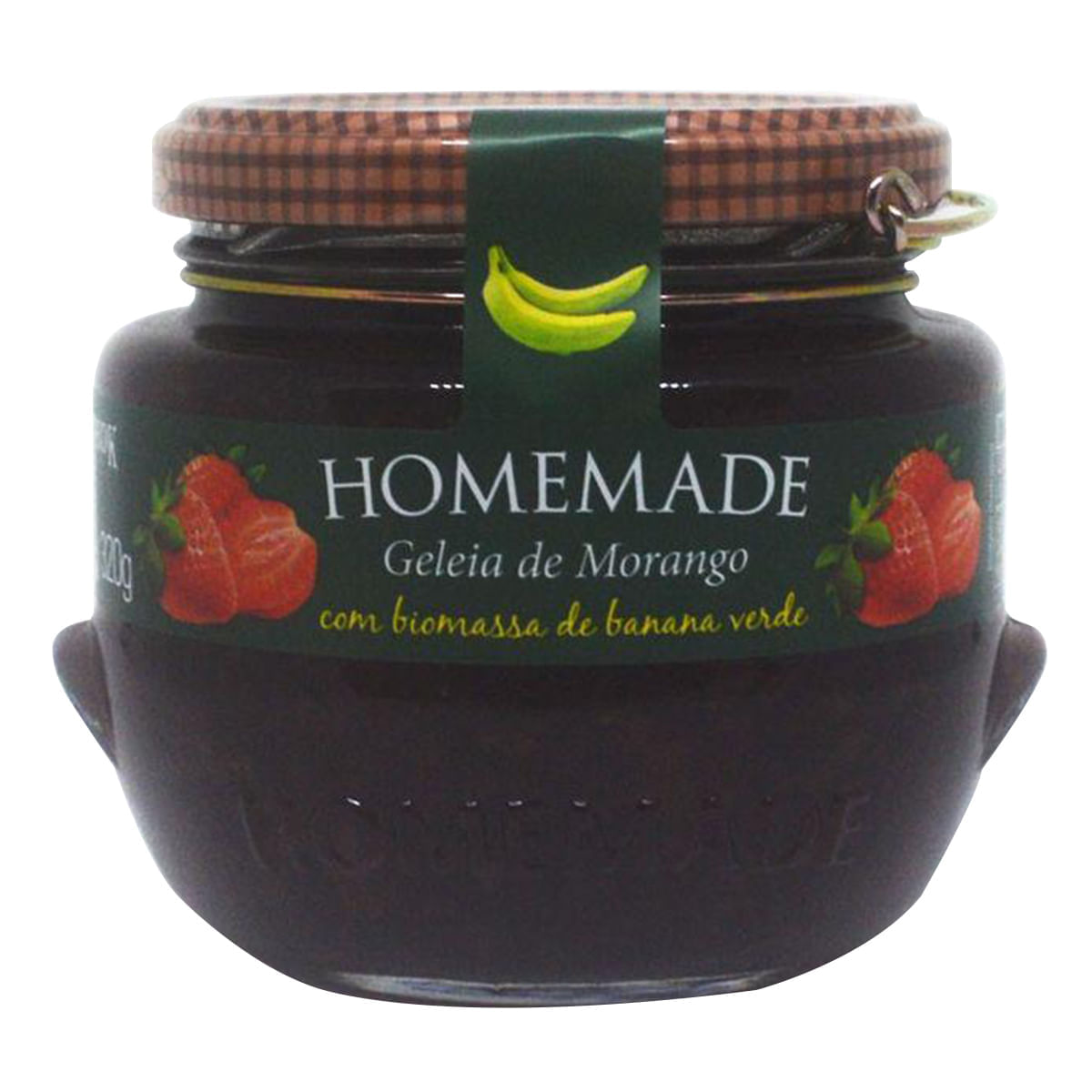 Encontraproduto.com.br - Geleia Morango com Biomassa de Banana Verde Homemade Vidro 320g