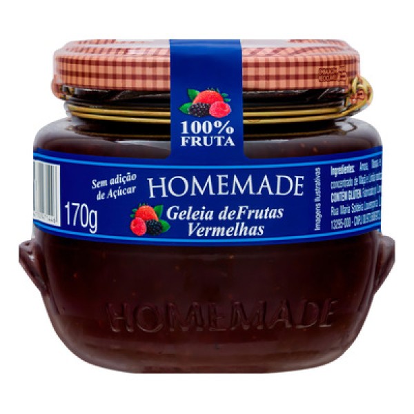 Geléia Homemade Frutas Vermelhas 170g