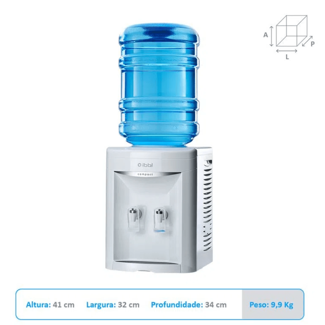 Encontraproduto.com.br - Bebedouro de Mesa para Garrafão Compact Branco 127V IBBL