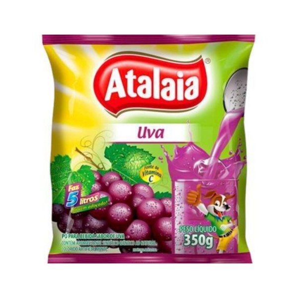 Encontraproduto.com.br - Refresco em Pó sabor Uva Atalaia 350g