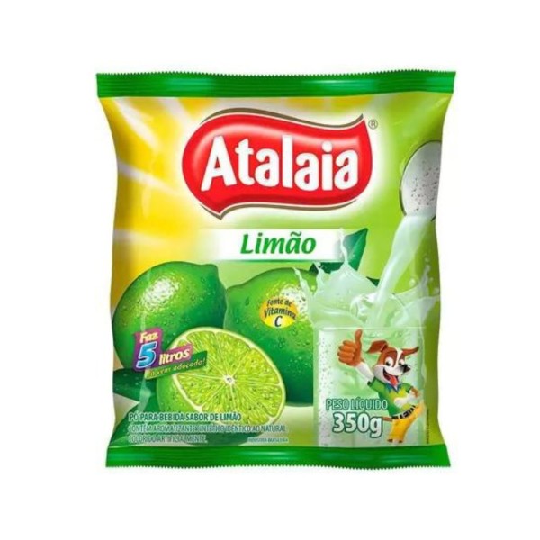 Encontraproduto.com.br - Refresco em Pó sabor Limão Atalaia 350g