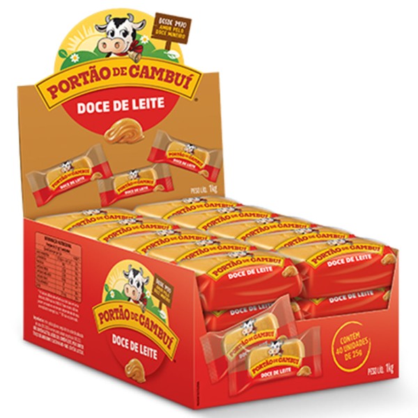 Encontraproduto.com.br - Tablete Doce de Leite Tradicional c/40 - Portão de Cambuí
