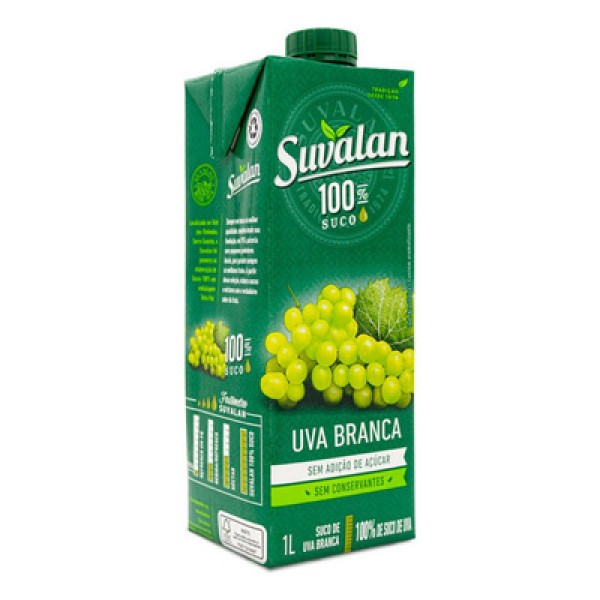 Suco de Uva Branca 100% 1L - Suvalan