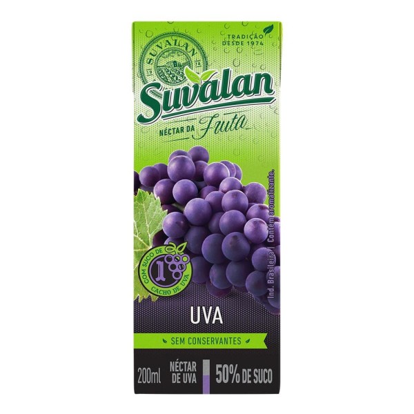 Encontraproduto.com.br - Suco De Uva Nectar Suvalan 200 Ml