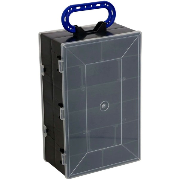 Encontraproduto.com.br - Organizador Doublebox com Tampa Transparente Polymer